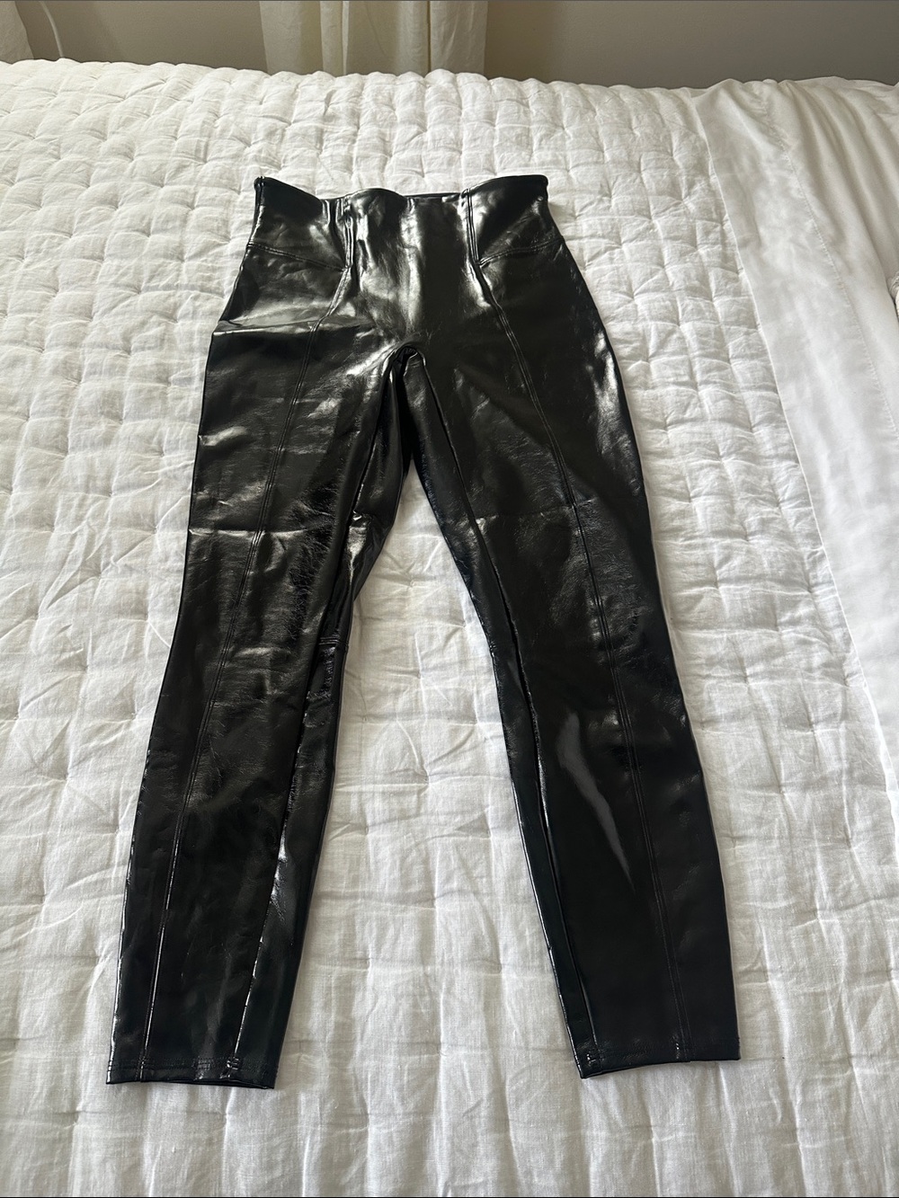 Spanx High-Waist Black Faux Leather Leggings